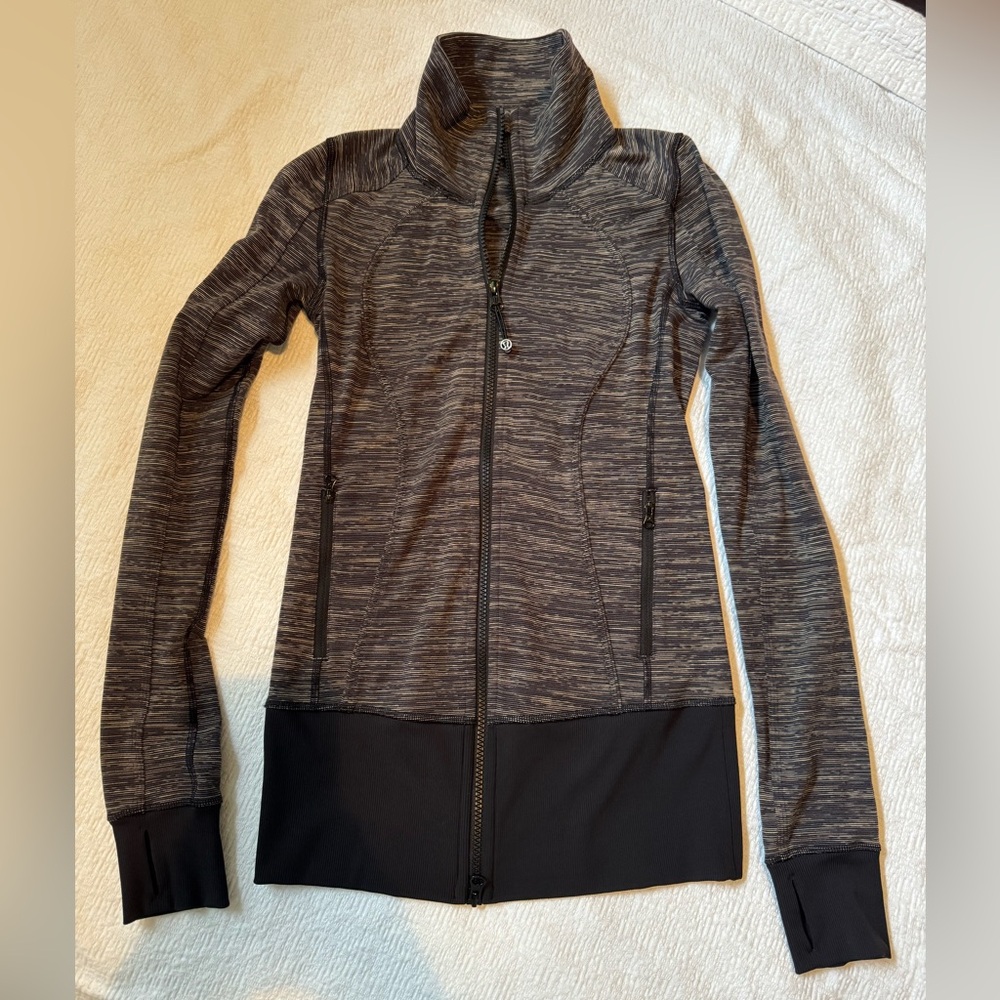 lululemon athletica Black & Gray Zip Jacket